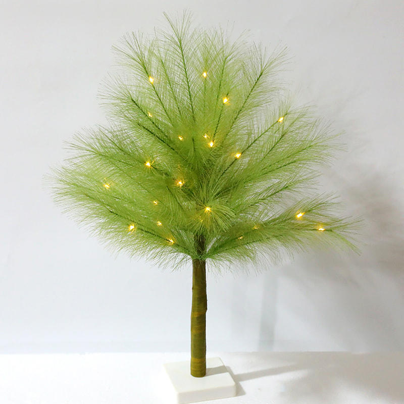 Green Patented Artificial Pampas Grass LED Artificial Tree Decorative Light Strip Base