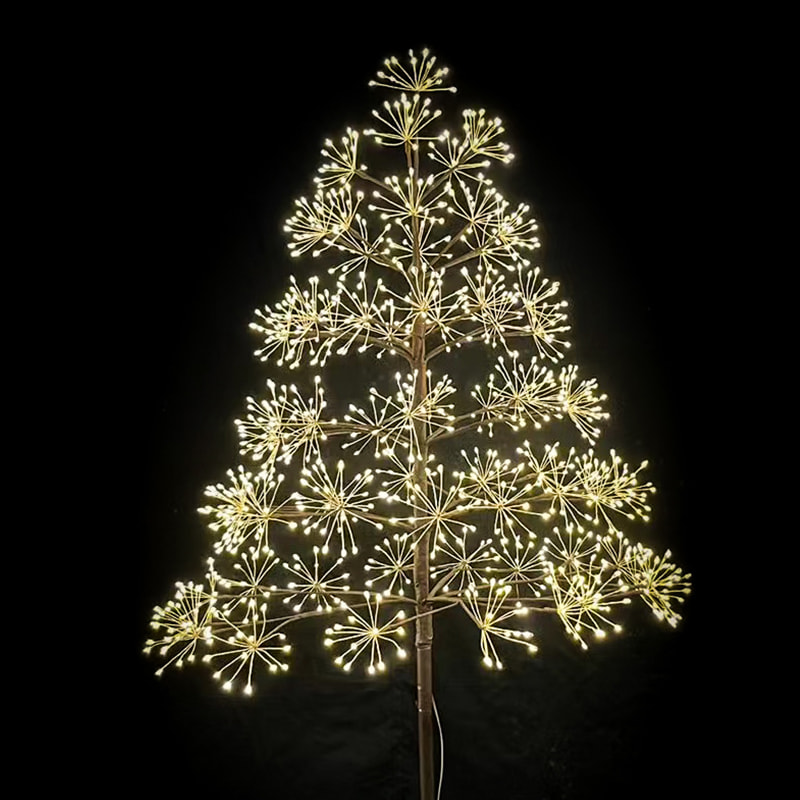 Creative Christmas Tree Decoration LED Multi-Head Round Lamp Beads Create A Warm Atmosphere