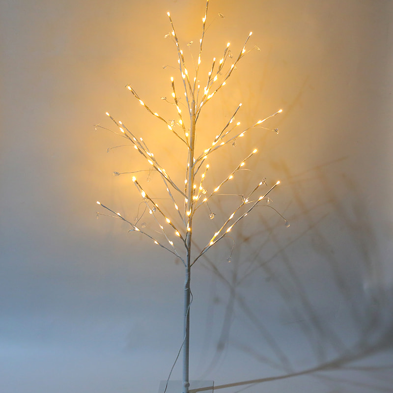 Home Atmosphere Decoration Clothing Store Window Floor Decoration LED Artificial Tree Light
