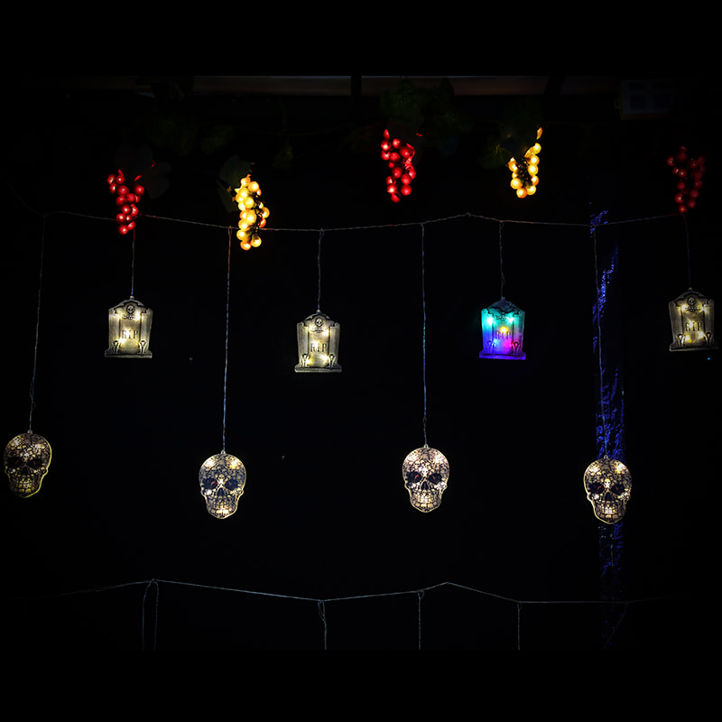 Halloween LED Decorative Light Chain Scene Layout Luminous Props