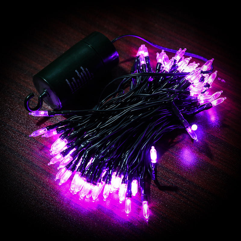 Purple Low-Voltage LED Lights Starry Sky String Light Outdoor Waterproof