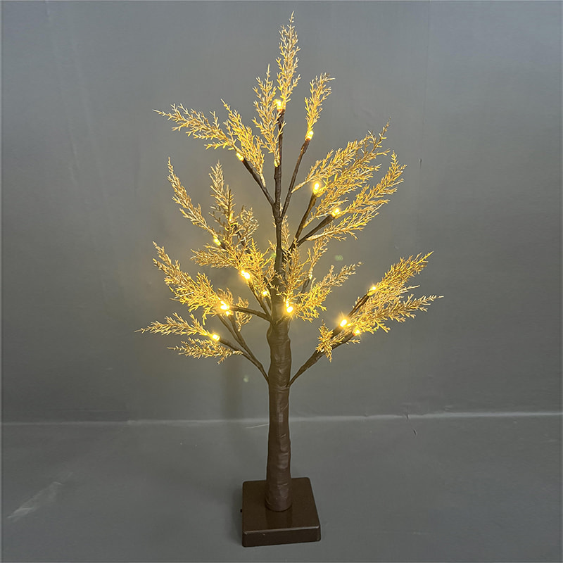 60cm Artificial Mist Pine Light LED Luminous Tree Light Table Decorative Light