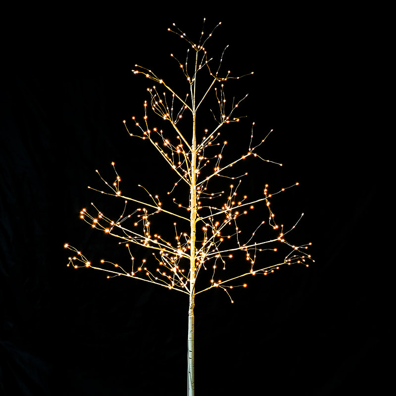 Warm White LED Fairy Lights Indoor And Outdoor Decoration Artificial Golden Glowing Tree