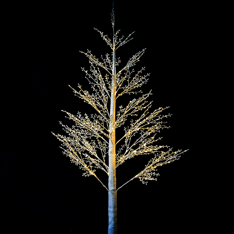 Simulated Artificial Indoor And Outdoor Twinkling Birch LED Luminous Tree Light