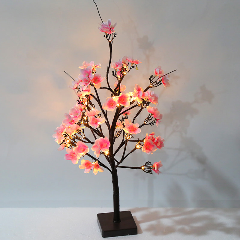 LED Table Peach Blossom Tree Lights Holiday Decorations