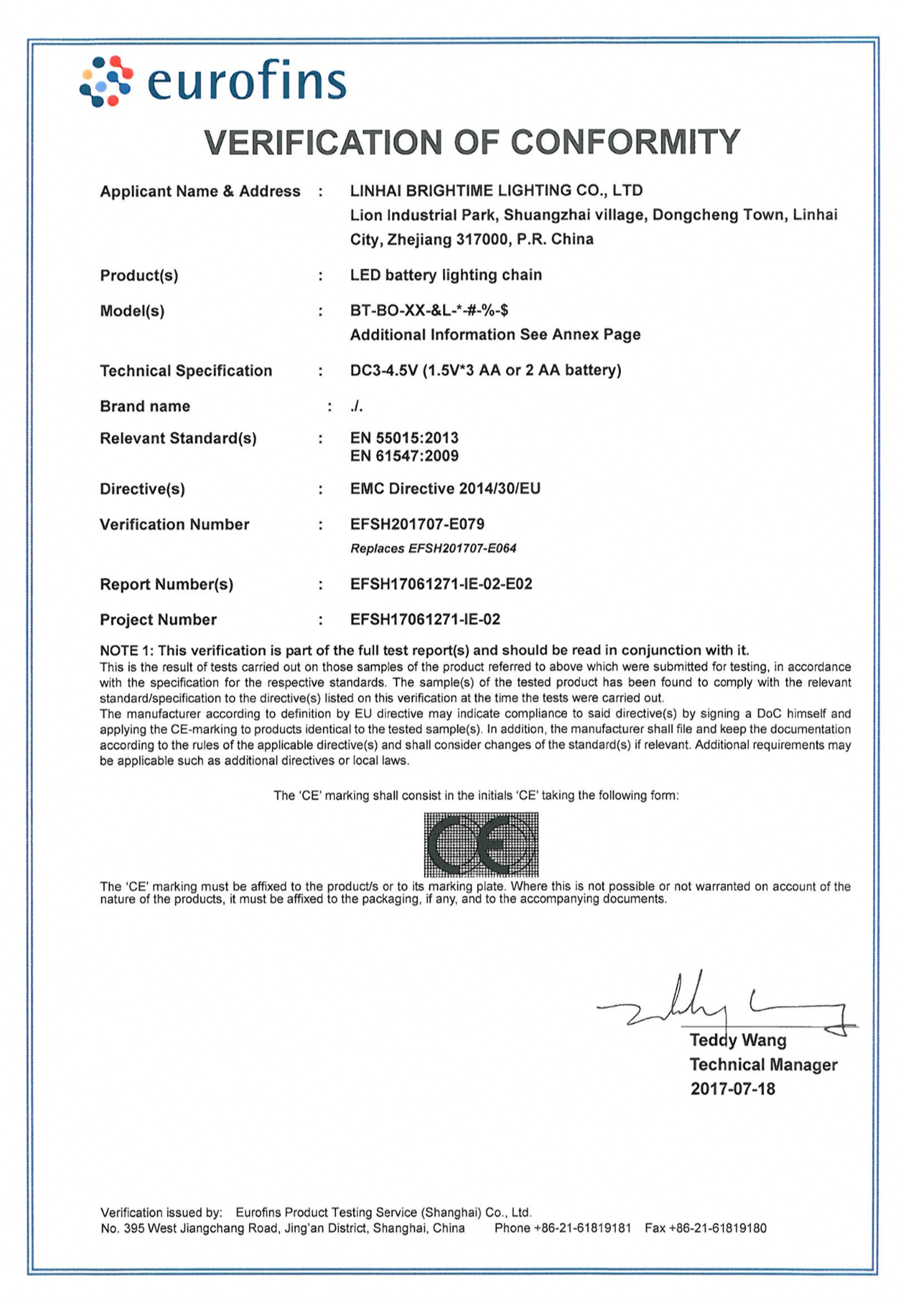 Monitoring report